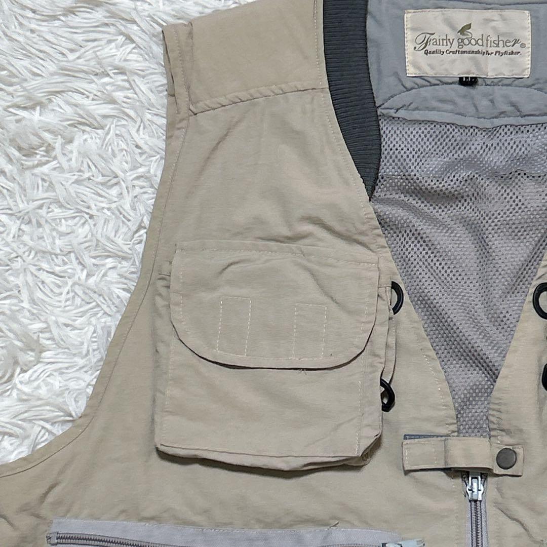 【917】Fairly Good Fisher フィッシングベスト ベージュ