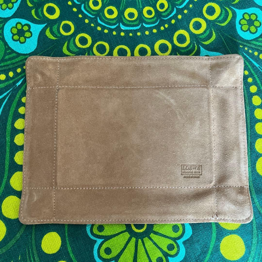 ☆LOEWE☆ロエベ☆スエード☆ベージュ☆アナグラム☆トレー【送料込み】