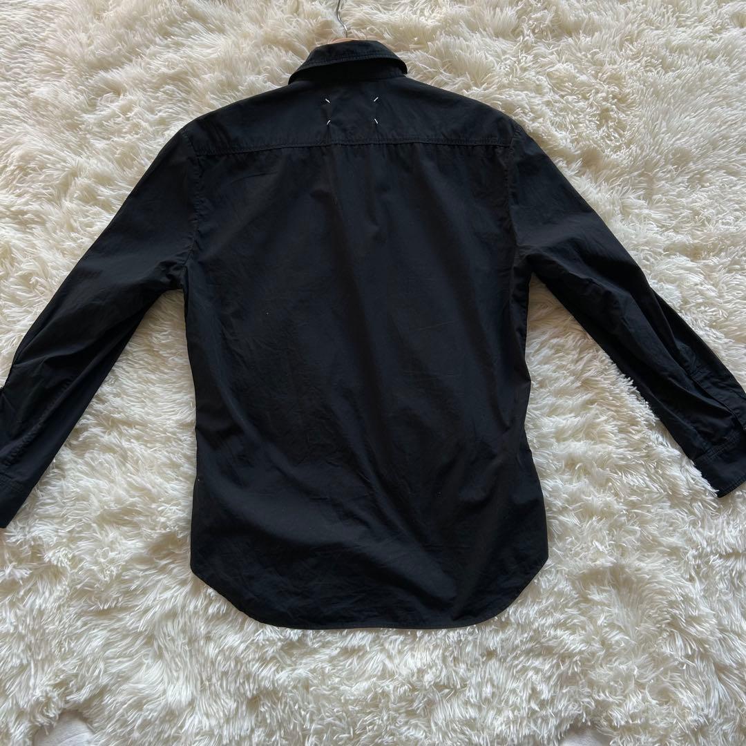 Maison Margiela 10 マルジェラ4ステッチ 黒シャツ 40