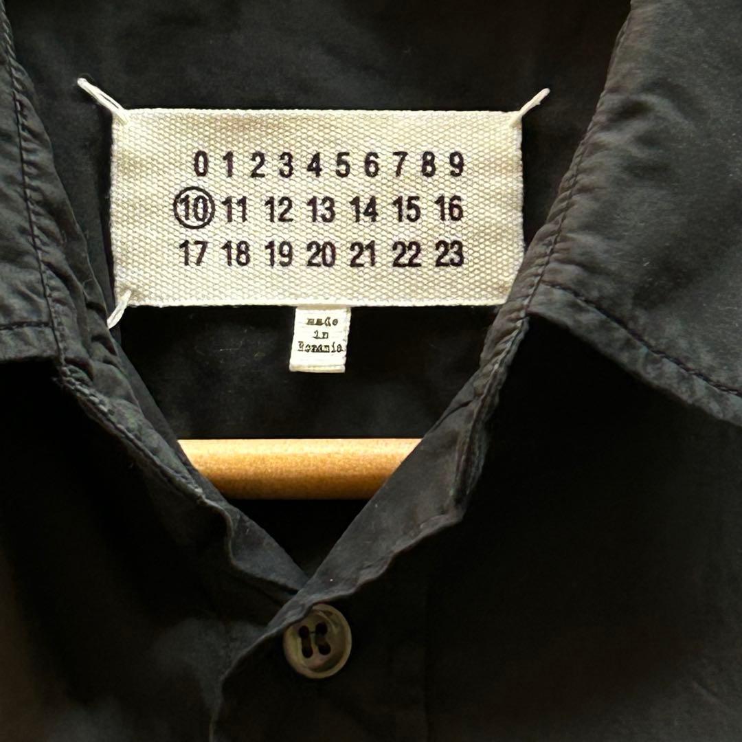 Maison Margiela 10 マルジェラ4ステッチ 黒シャツ 40