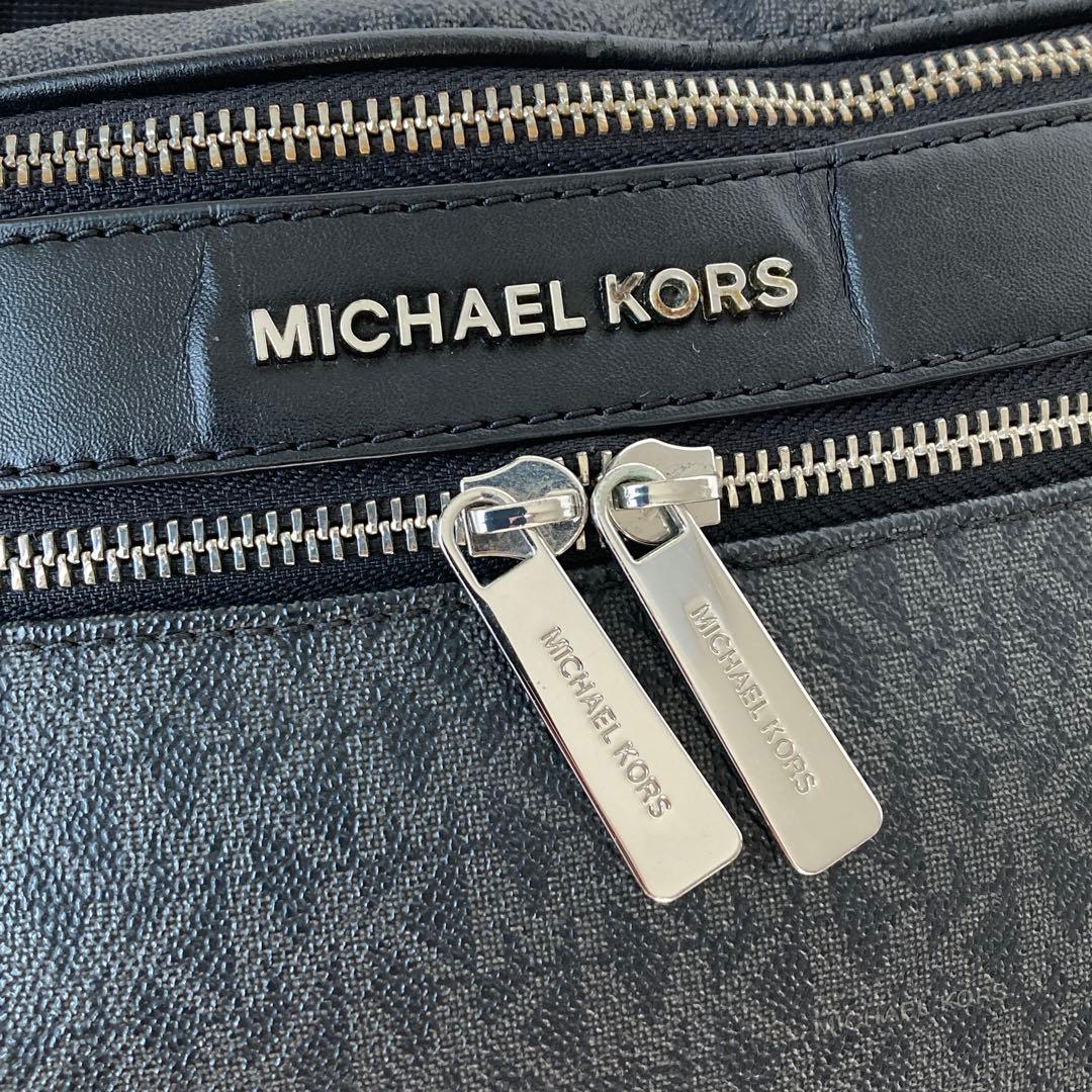 【美品】マイケルコース ケンリー シグネチャー ウエスト ボディバッグ メンズ