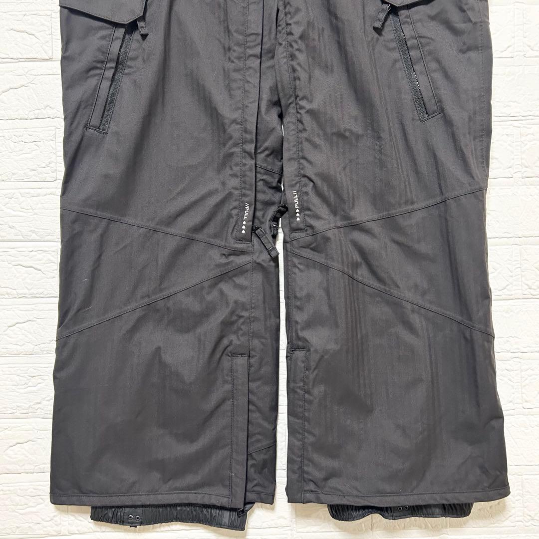 アナログ　バートン スノーボードウェア 上下セット 黒　ロゴ　ナイロン　【S】