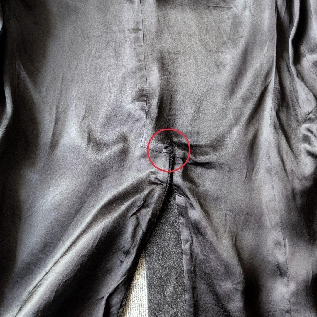 イタリア製 チェスターコート ウール カシミヤ ミドル丈 ブラック 古着