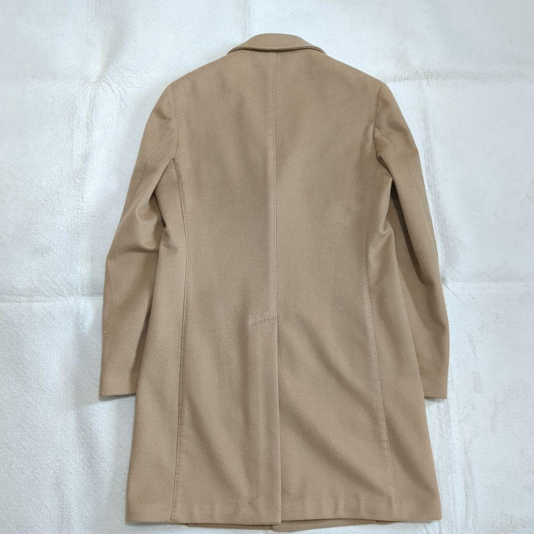 美品 ラルディーニ チェスターコート カシミヤ混 ブートニエール 46サイズ