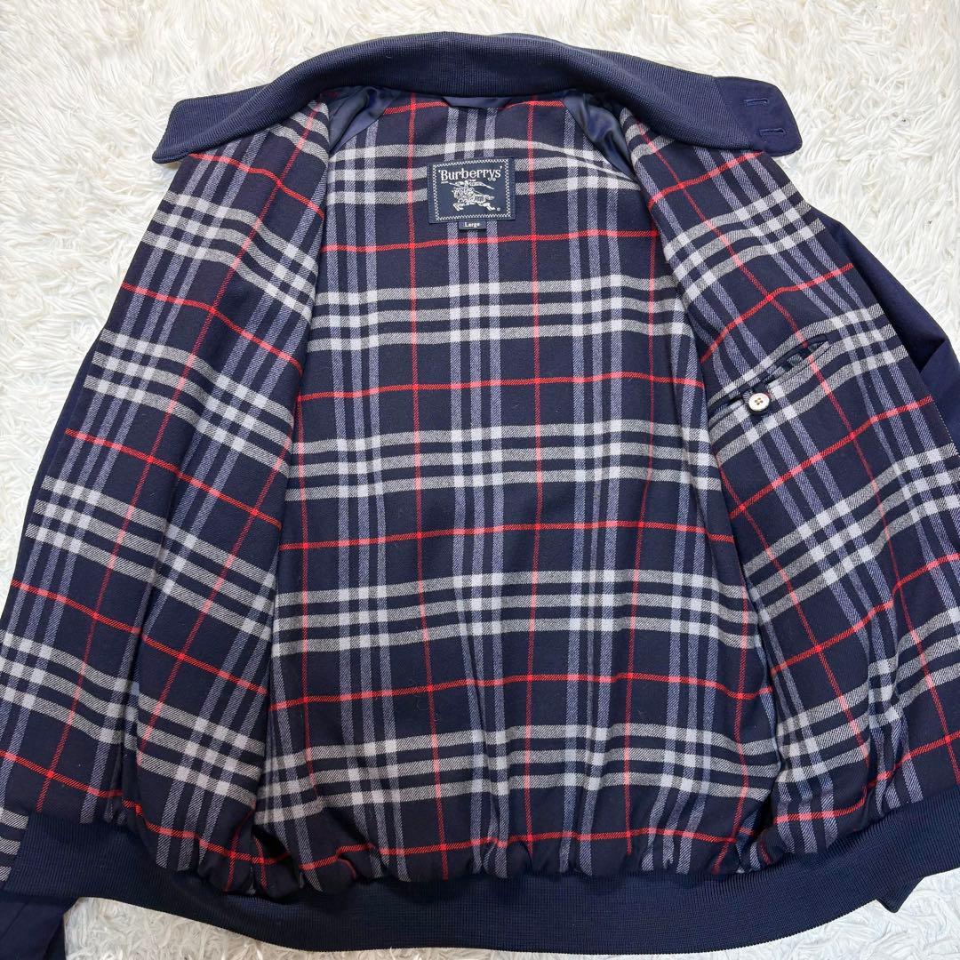 美品 希少 バーバリーズ 90s ハリントンジャケット ノバチェック ウール