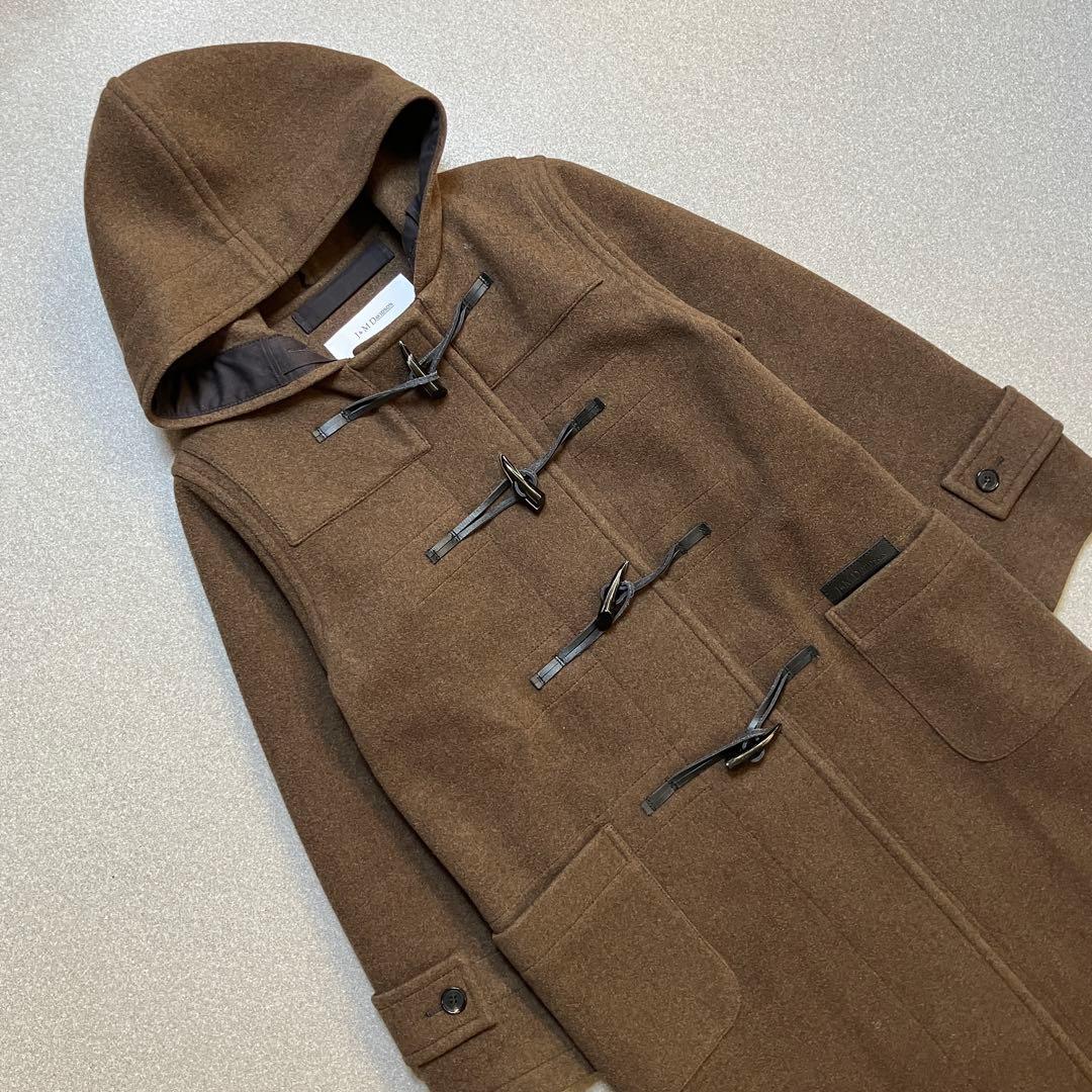 【美品✨ウール100%】J &M DAVIDSON ダッフルコート ブラウン
