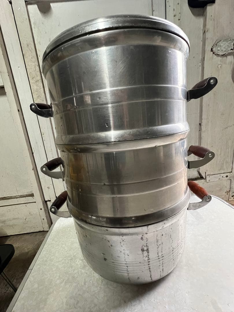 北陸アルミ　デラックス　長生セイロ 餅つき　蒸し器