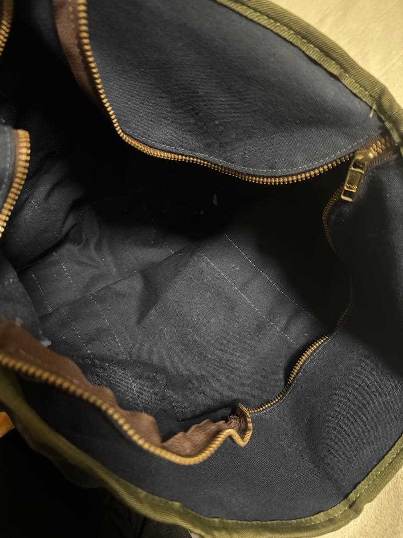 美品　 90s LLBEAN レザーハンドル　トート　ネイビー　激レア