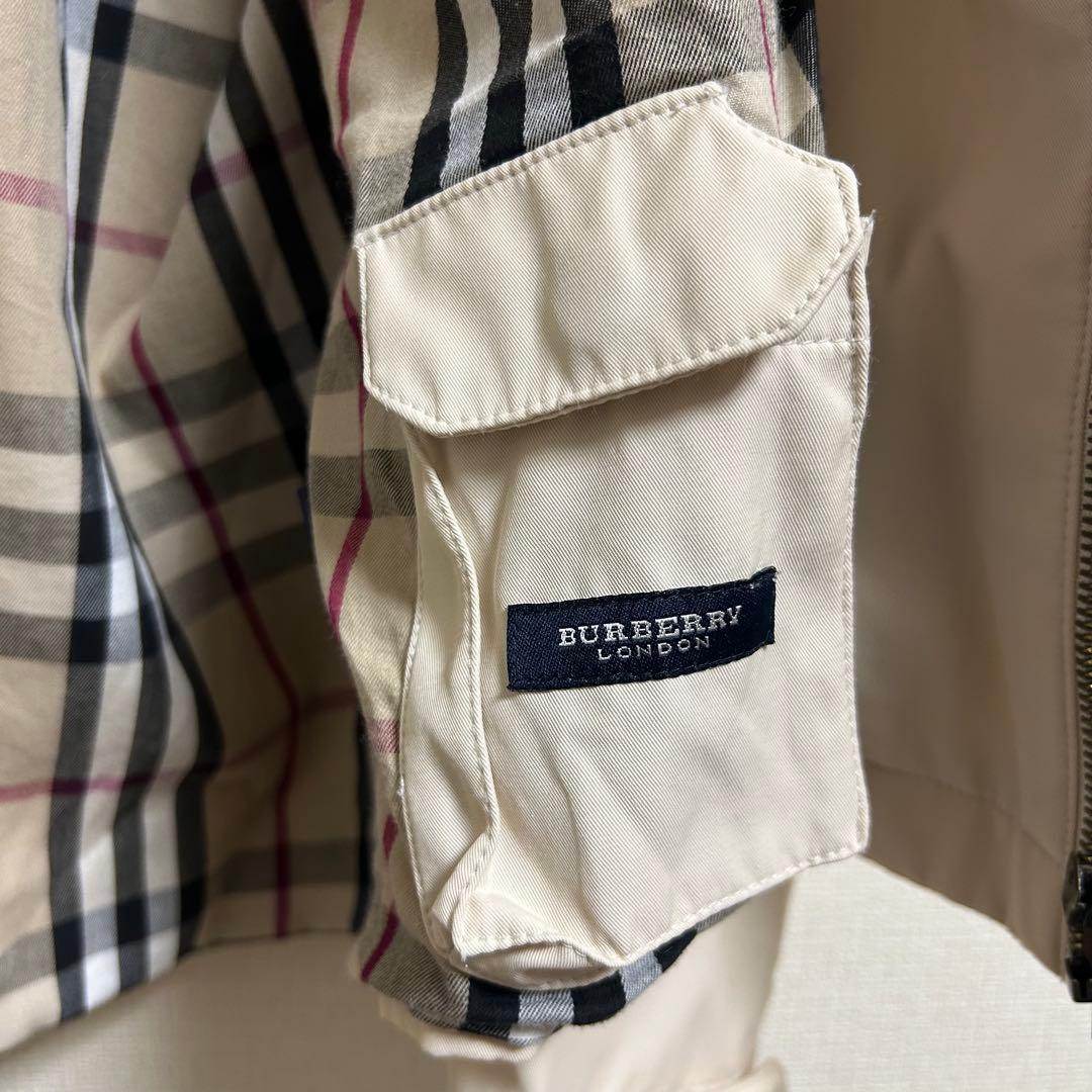 【BURBERRY LONDON 】ノバチェック ドリズラー スイングトップ L