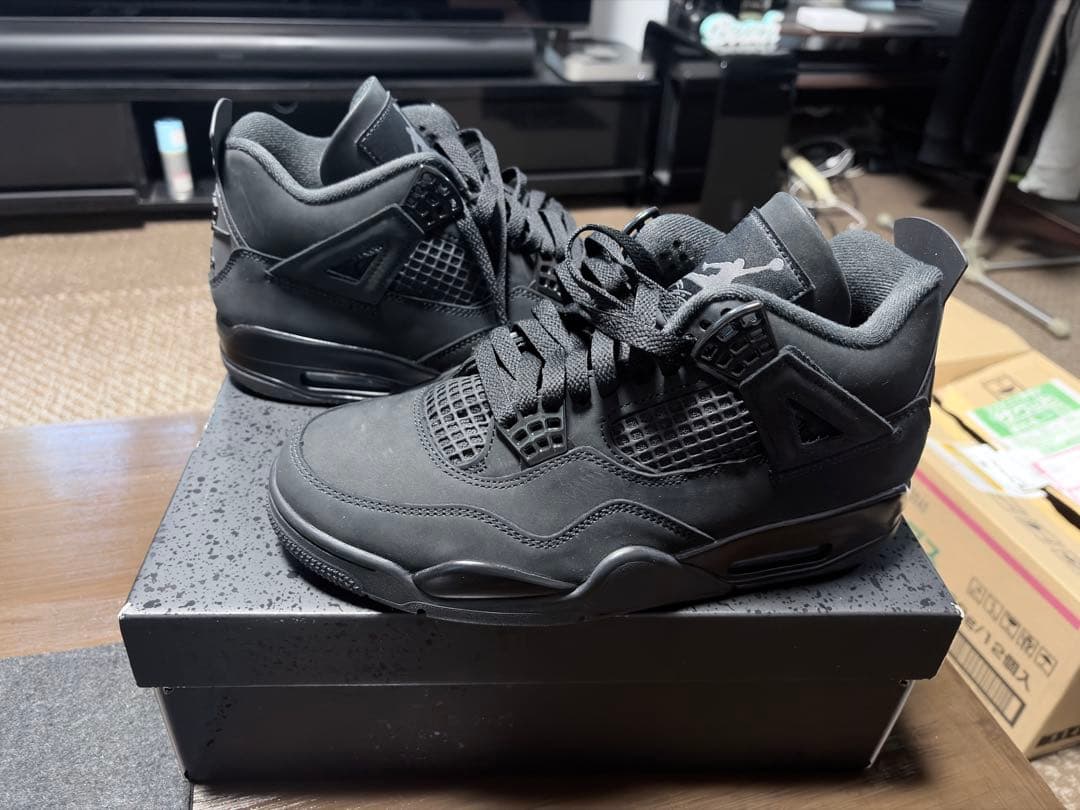 Air Jordan 4 ブラック (black cat)