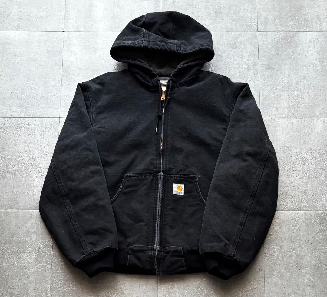 Carhartt カーハート　アクティブジャケット　ブラック　Sサイズ　フェード