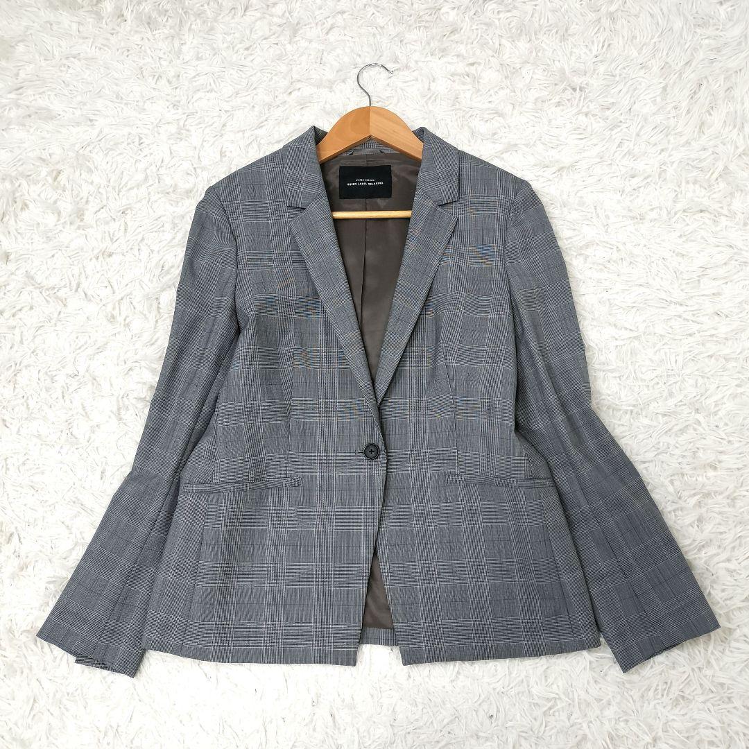 美品✨グリーンレーベルリラクシング カチリラ グレンチェック セットアップ XL