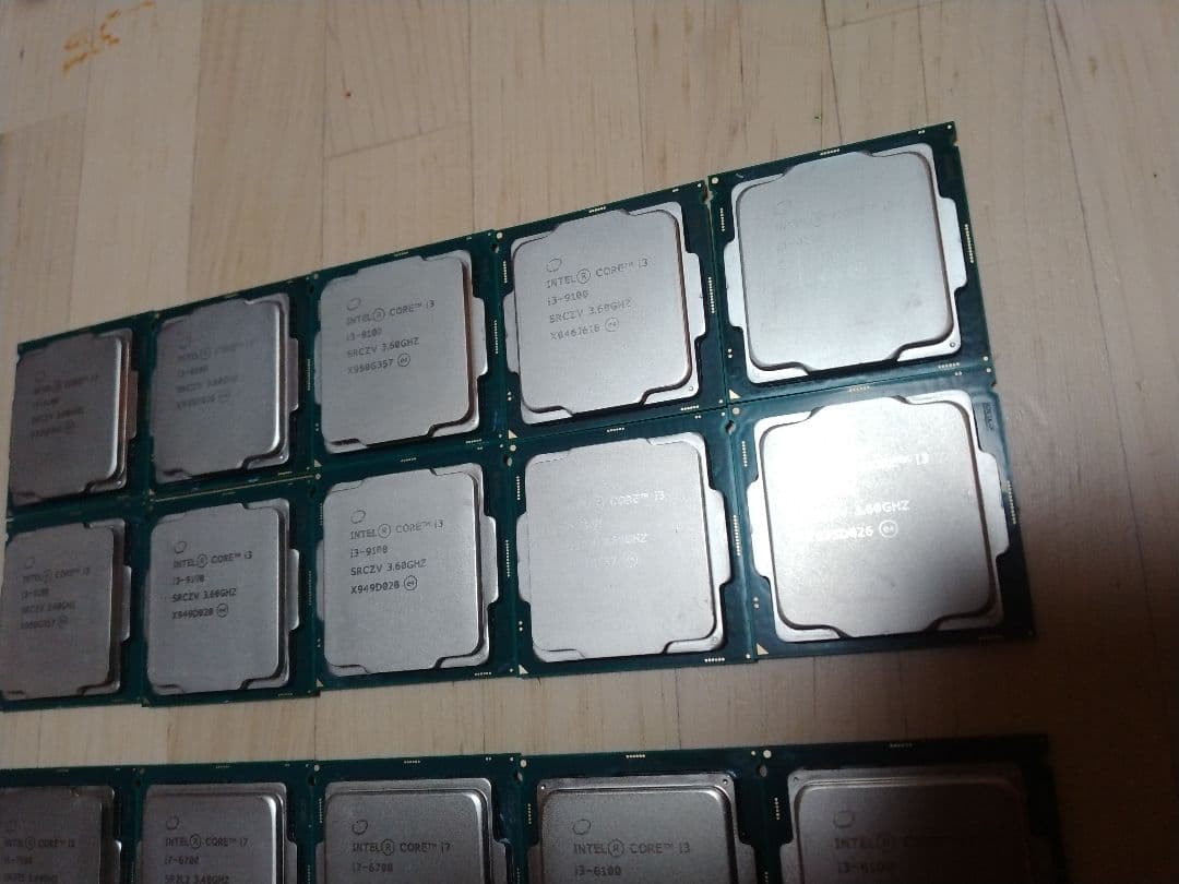 i3-9100×10枚　他、計15枚