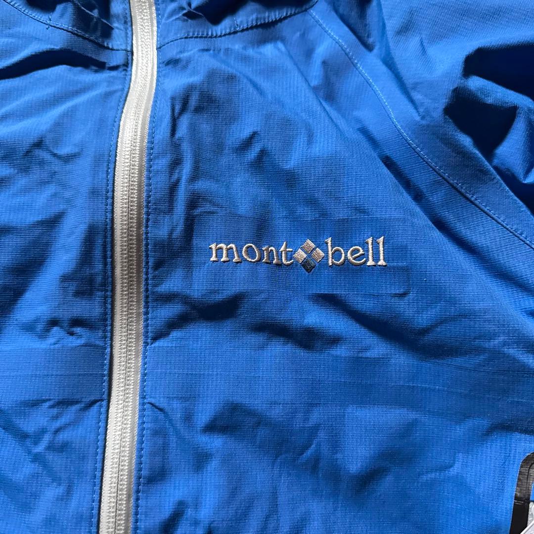 montbell ストームパーカ tech shell jacket S ブルー