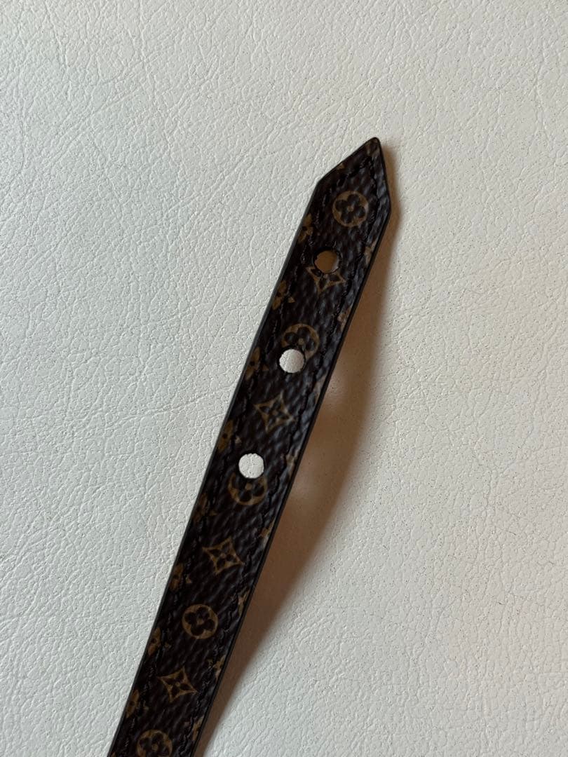 チェル　美品　Louis Vuitton ブラックレザーブレスレット