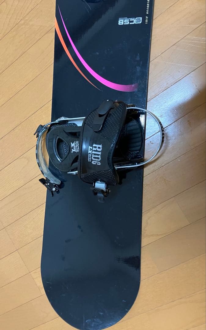 CSB スノーボード 147cm ビンディング、サロモンケース付き