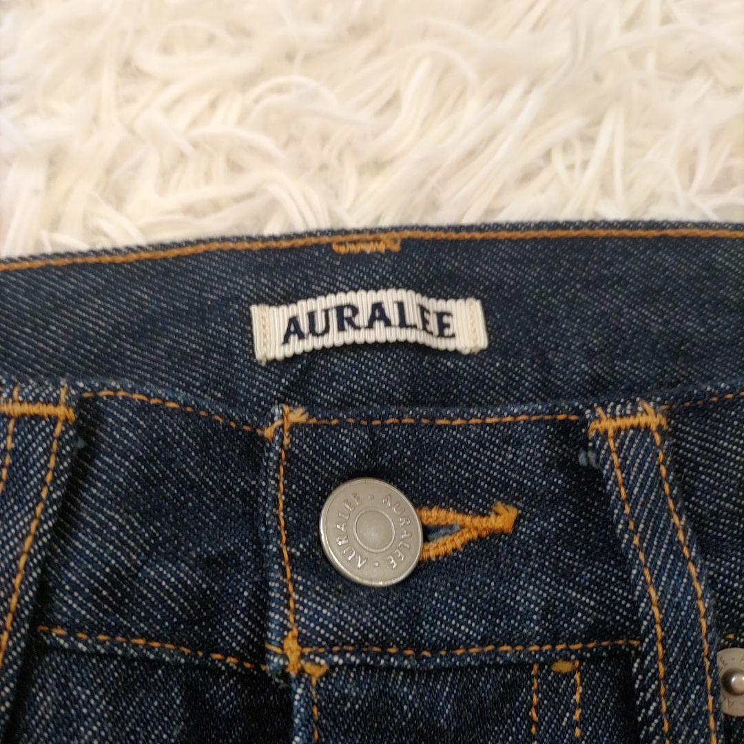 【美品】AURALEE オーラリー ハードツイストデニム 5ポケットパンツ 25