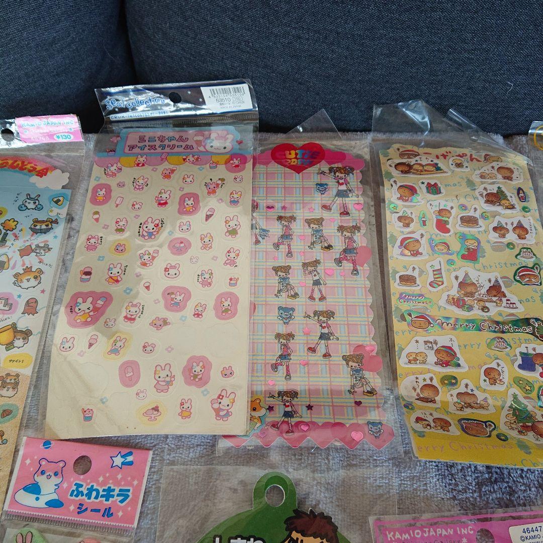 む*ぎ様 平成レトロ/当時物 シール まとめ売り ぷっくりシールあり ジャンク