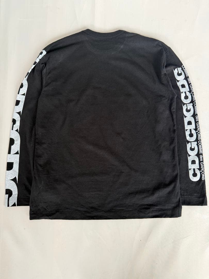 新品 CDG×コムデギャルソン アームプリント 長袖Tシャツ ロンT XL