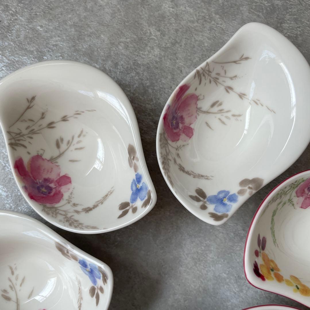 新品同様【6個】Villeroy & Boch ディップボウル 皿 マリフルール