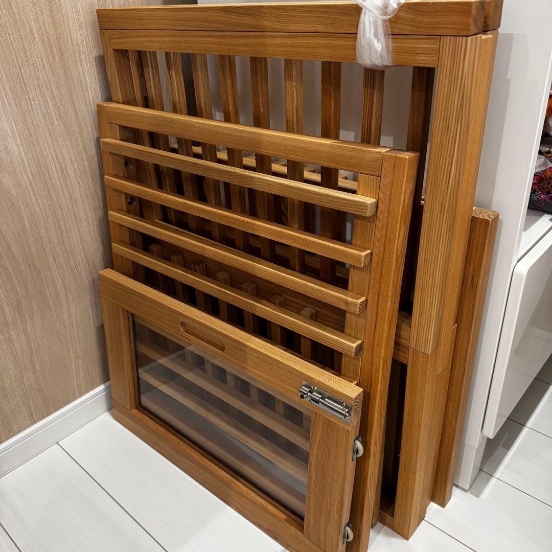 【本日限定値下】犬用 ケージ 天然木 Mサイズ 小型〜中型犬 Wan Cage+