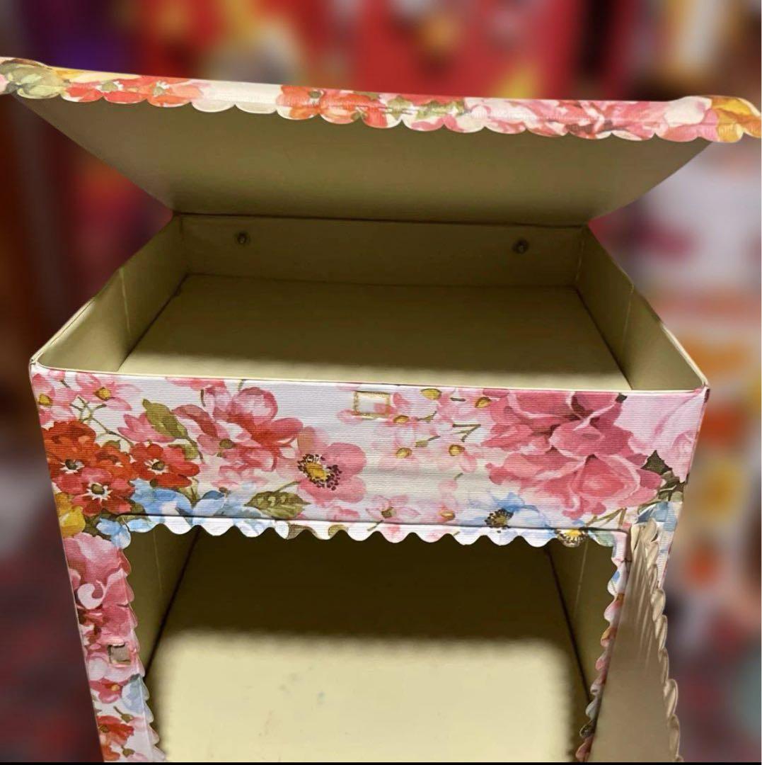 昭和レトロポップ♡花柄収納棚&裁縫箱