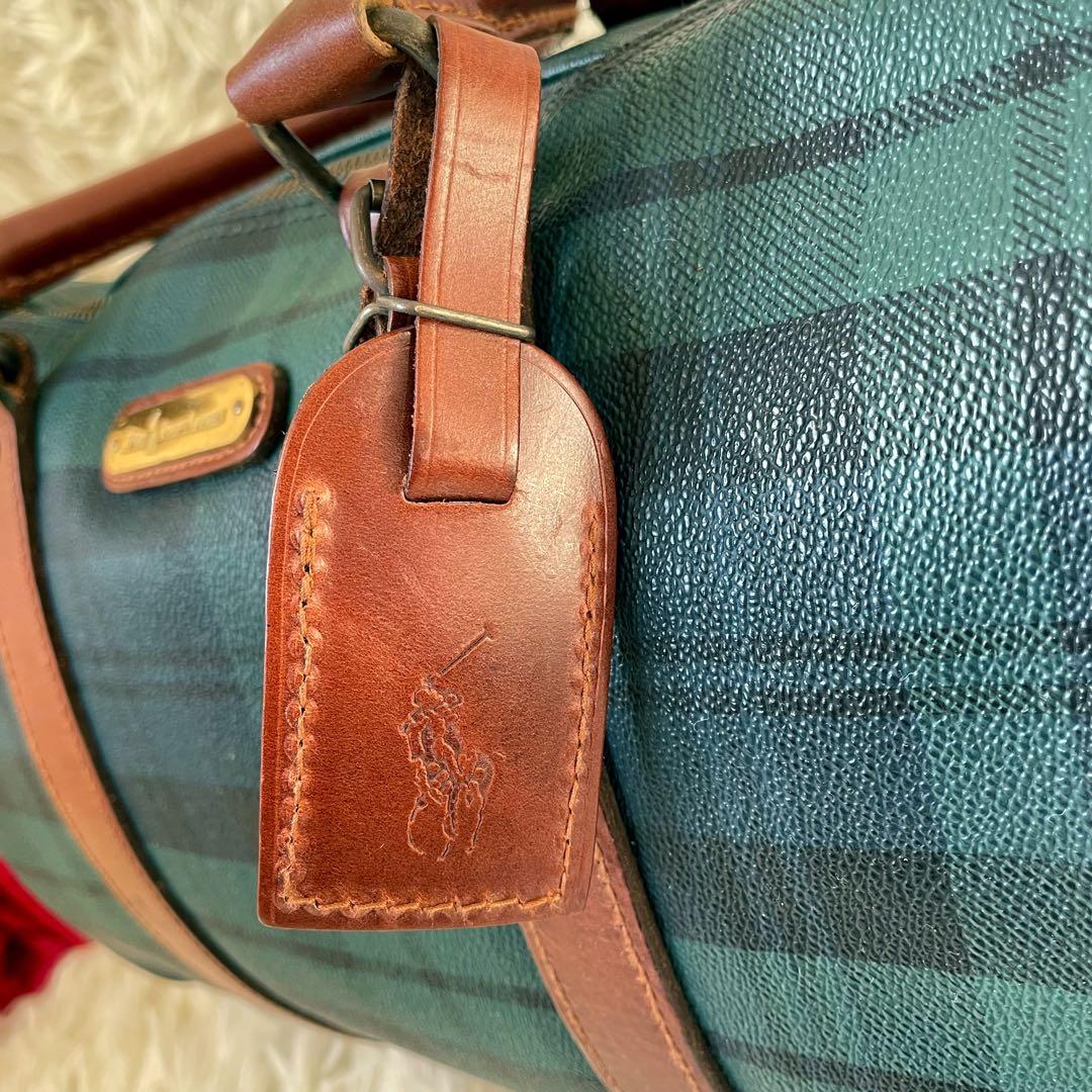 POLO RALPH LAUREN ブラックウォッチ柄ミニボストンバッグ