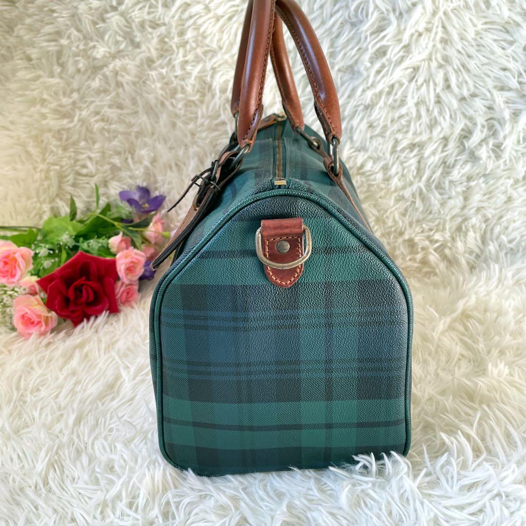 POLO RALPH LAUREN ブラックウォッチ柄ミニボストンバッグ
