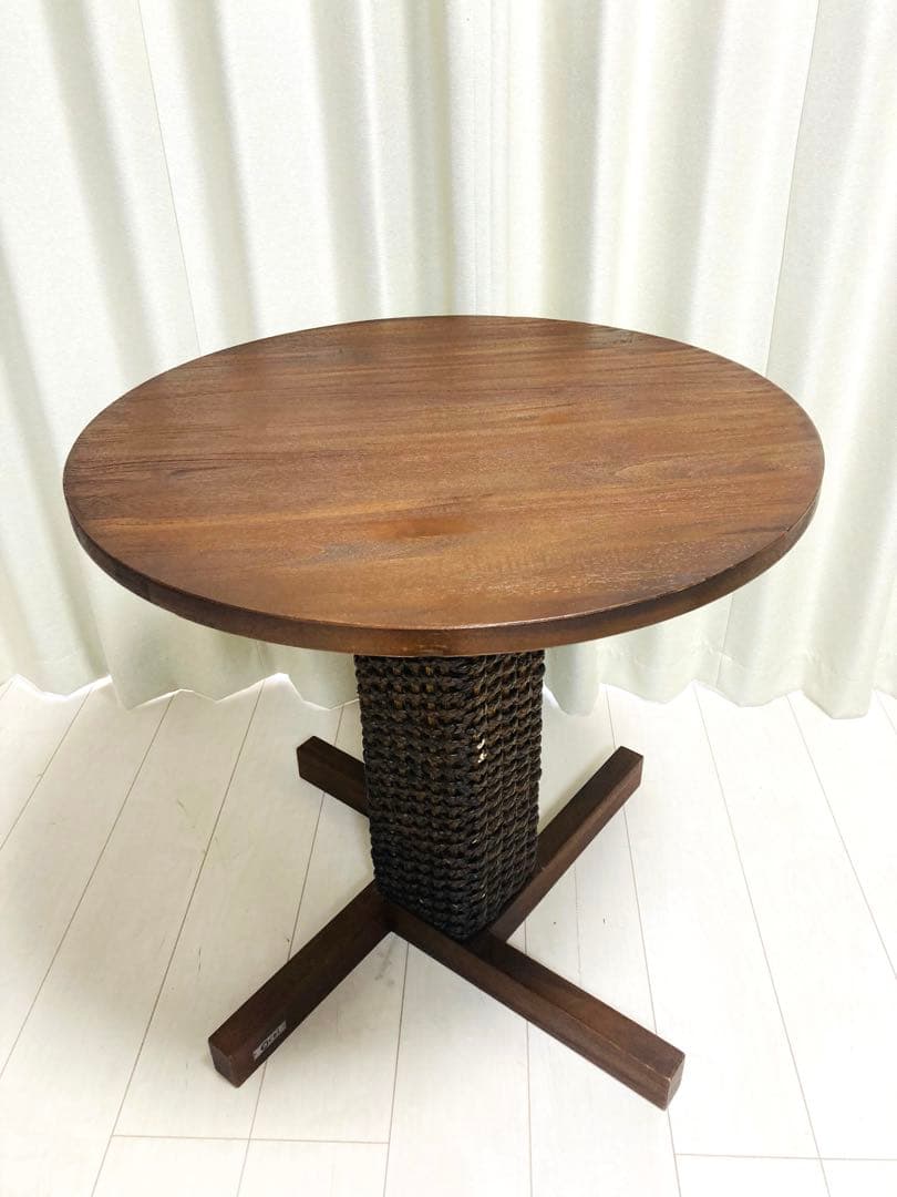 カウンターテーブル　コーヒーテーブル　アジアン　ウッド　ウォーターヒヤシンス