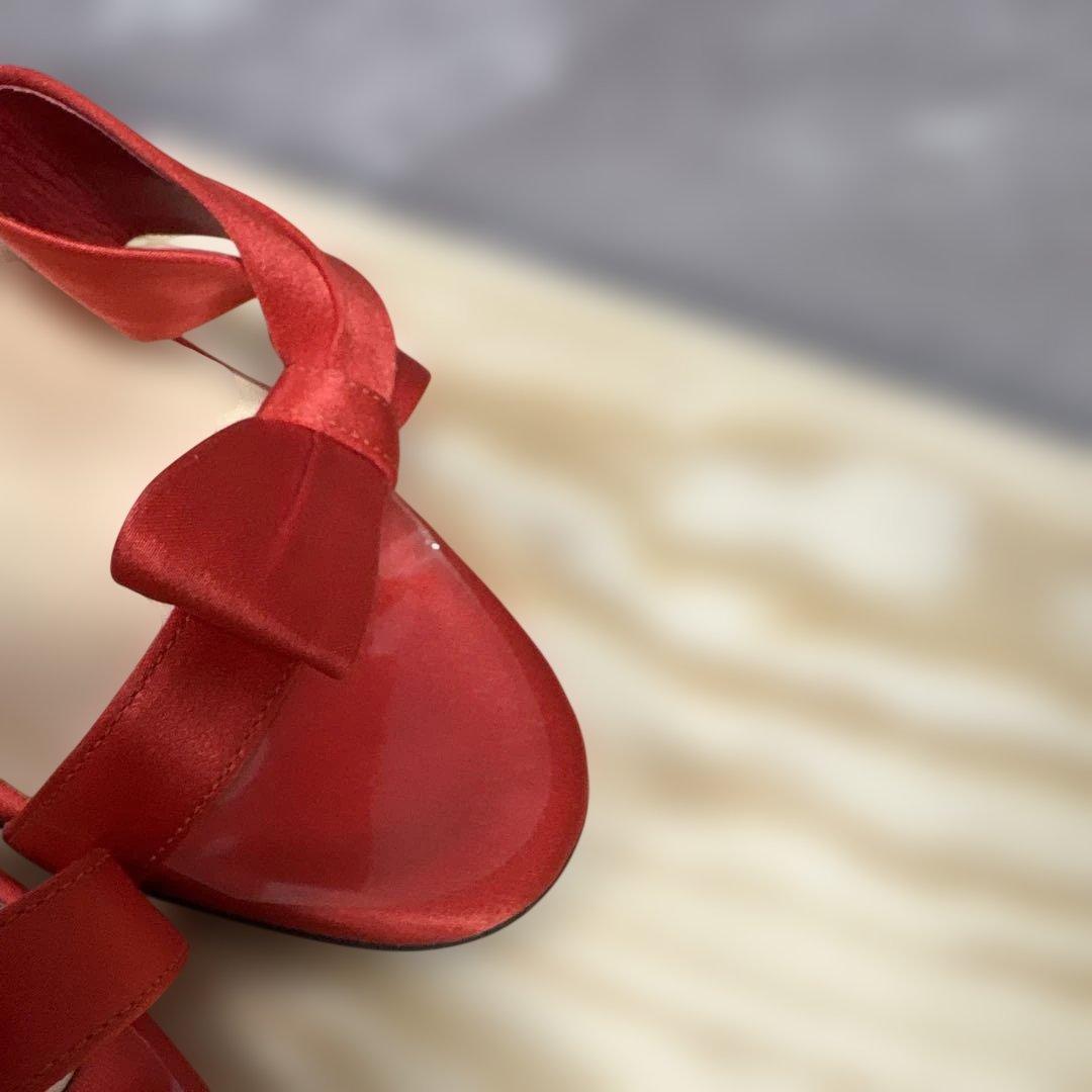 ルブタン ハイヒール 赤 23cm