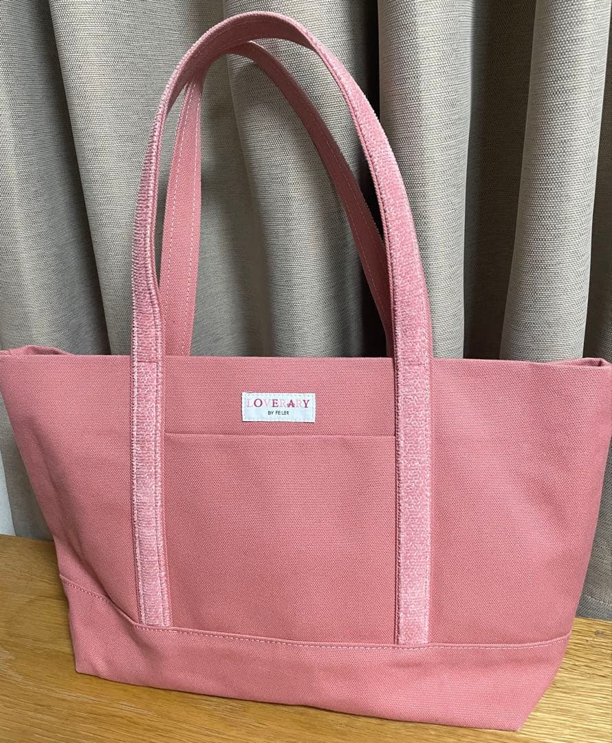 フェイラー　FEILER オールドテディワッペントートバッグ　Lサイズ ピンク