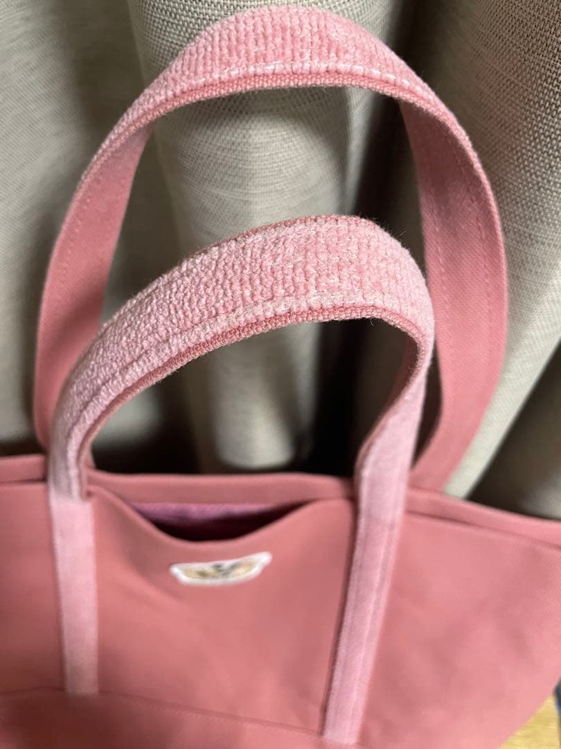 フェイラー　FEILER オールドテディワッペントートバッグ　Lサイズ ピンク