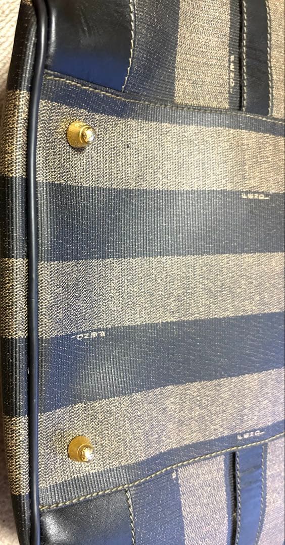 FENDI フェンディ ペカン柄 ミニ ボストンバッグ ハンドバッグ 鍵付