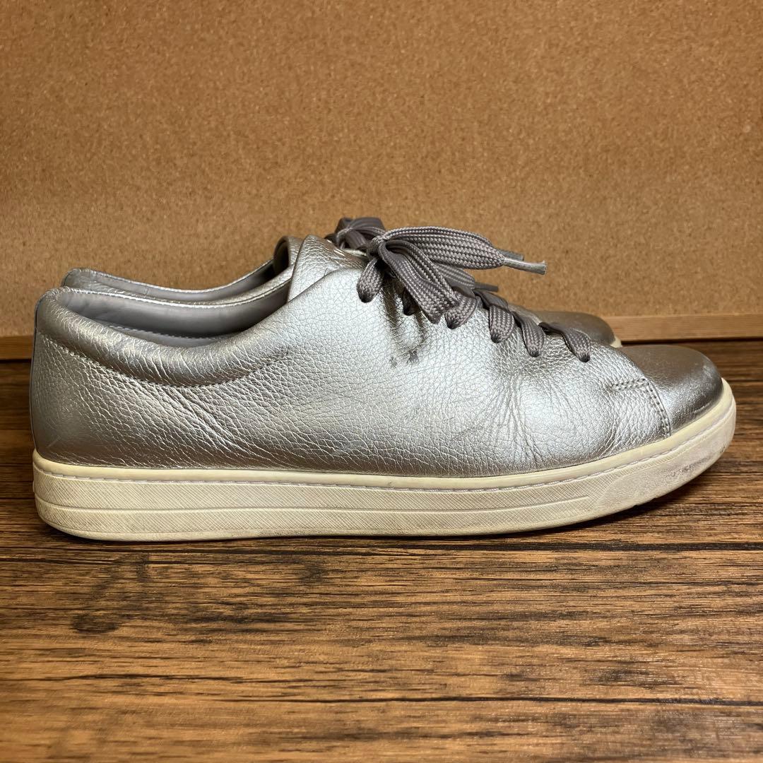 （K26086）プラダ PRADA スニーカー サイズ7（約26㎝） シルバー