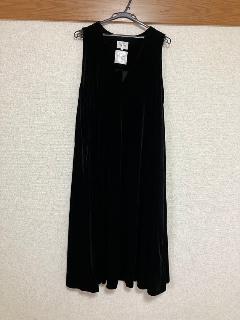 foufou ブラック ノースリーブワンピース　サイズ1