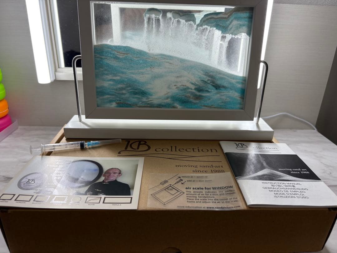 JB collection サンドアート 青と白