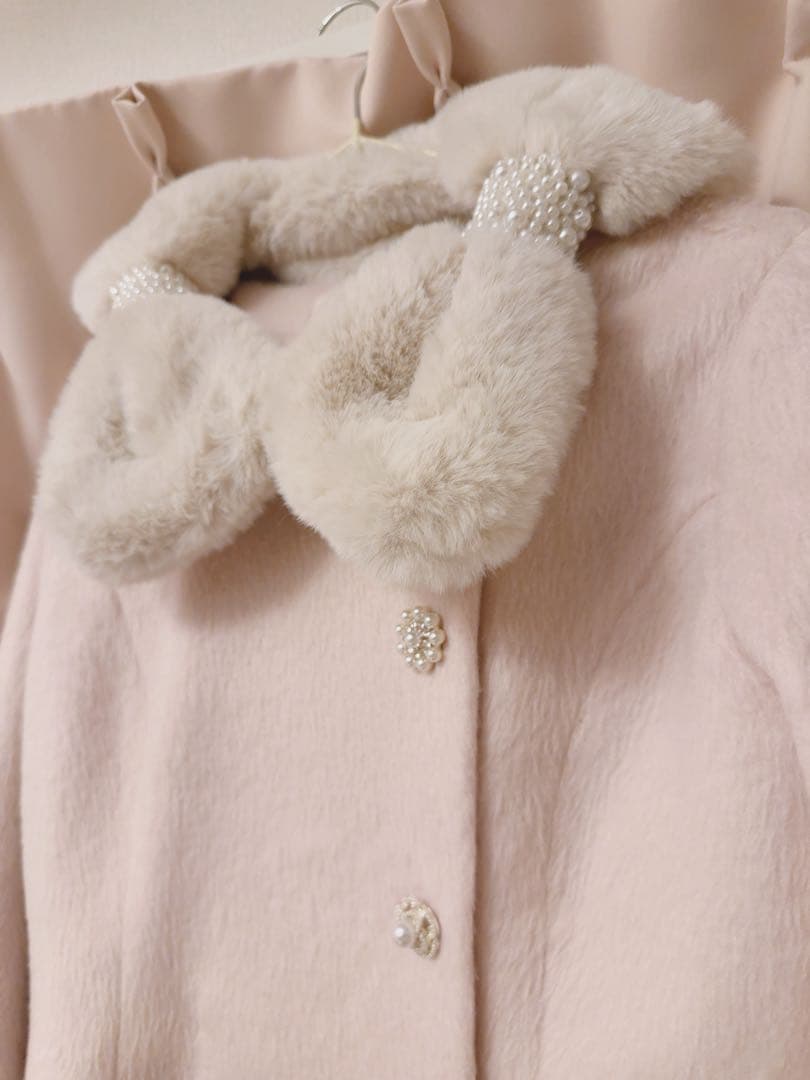 【新品】Rosé Muse tippet set flare coat ピンクS