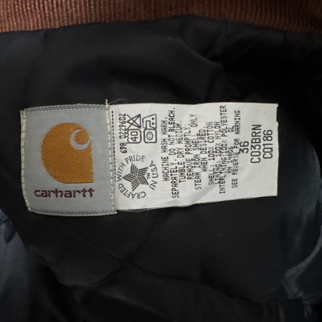 試着のみ carhartt カーハート トラディショナルコート 36 ブラウン