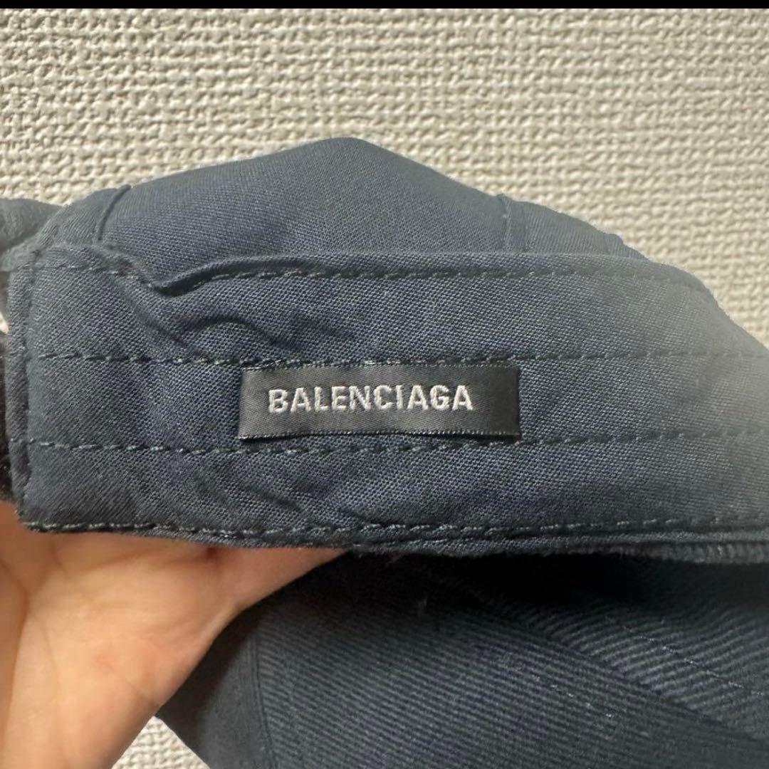 【正規品・美品】BALENCIAGA バレンシアガ ロゴ キャップ 帽子ブラック