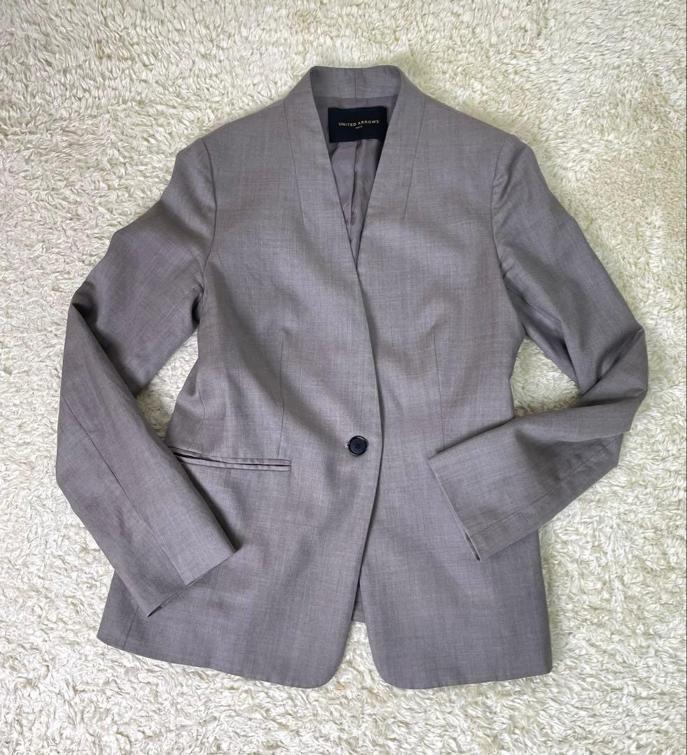 UNITED ARROWS レディース　ノンカラー　スーツ　セットアップ　パンツ