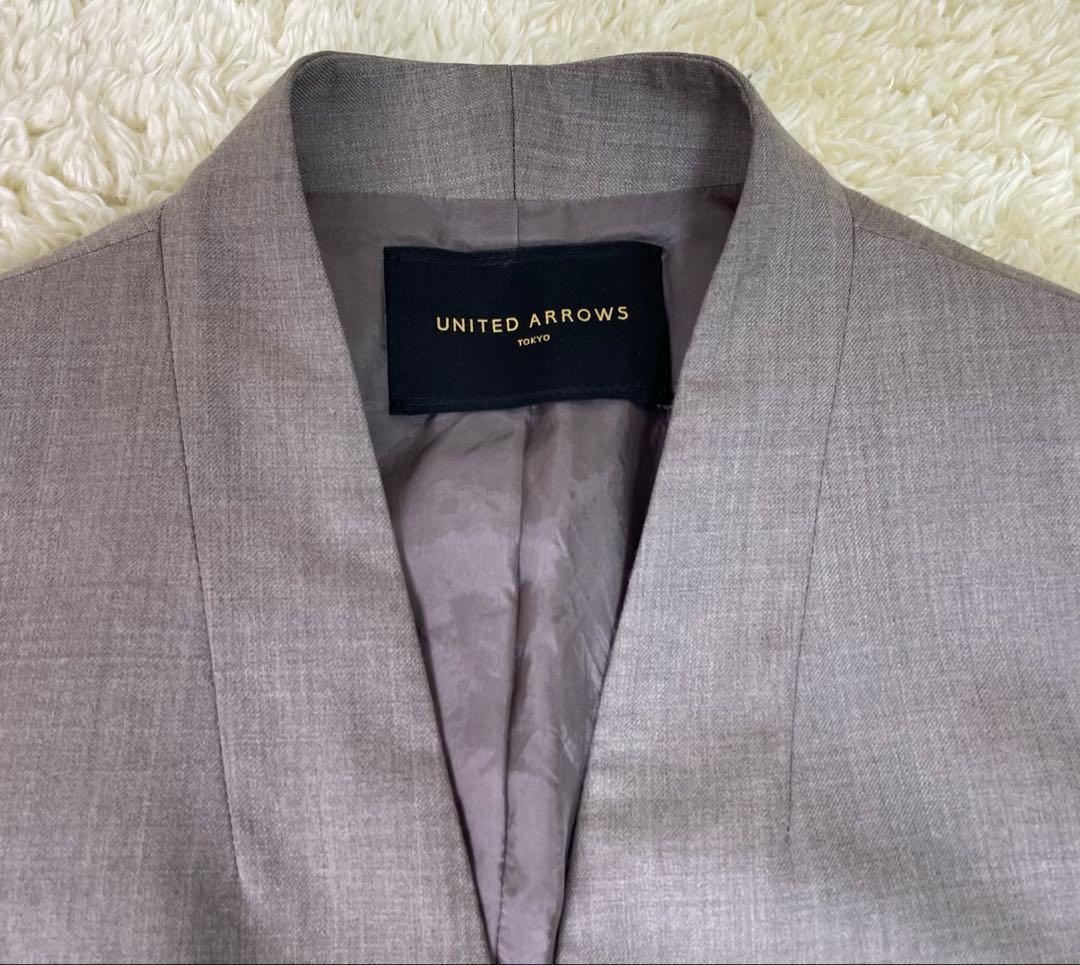 UNITED ARROWS レディース　ノンカラー　スーツ　セットアップ　パンツ