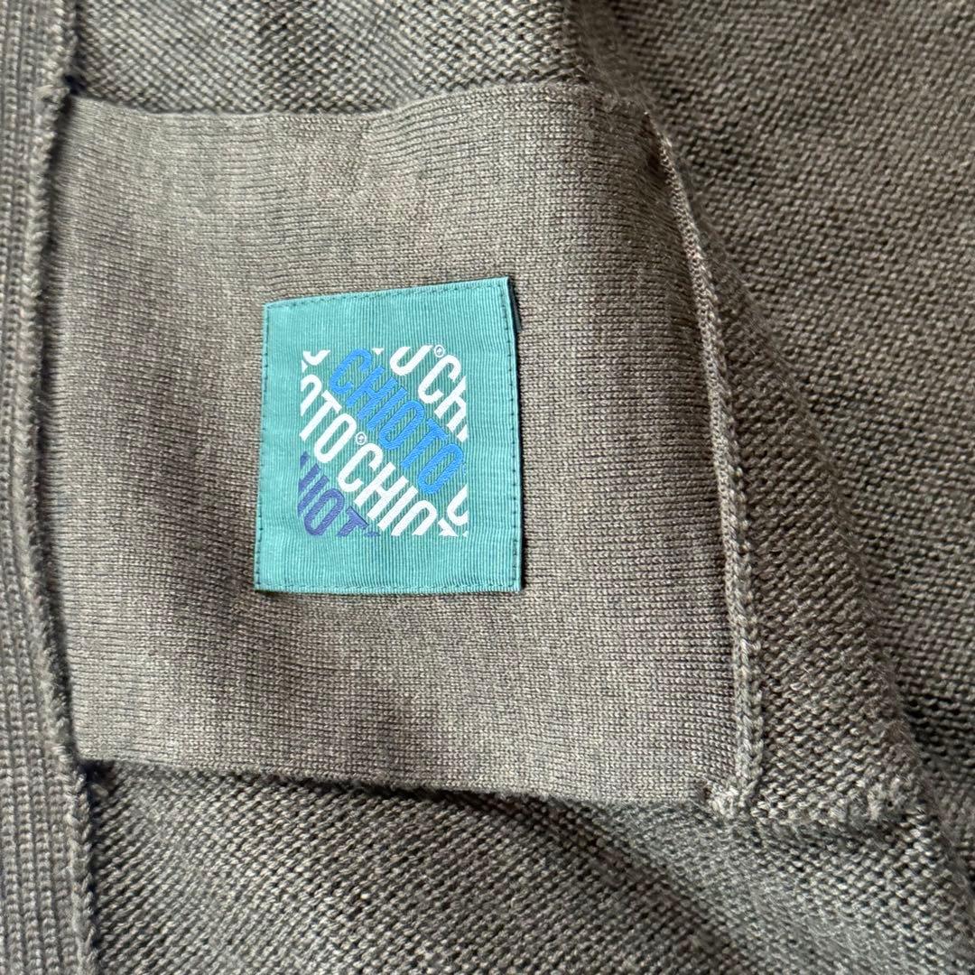 美品 ザノーネ 46 ダークグリーン キョート カーディガン ニット