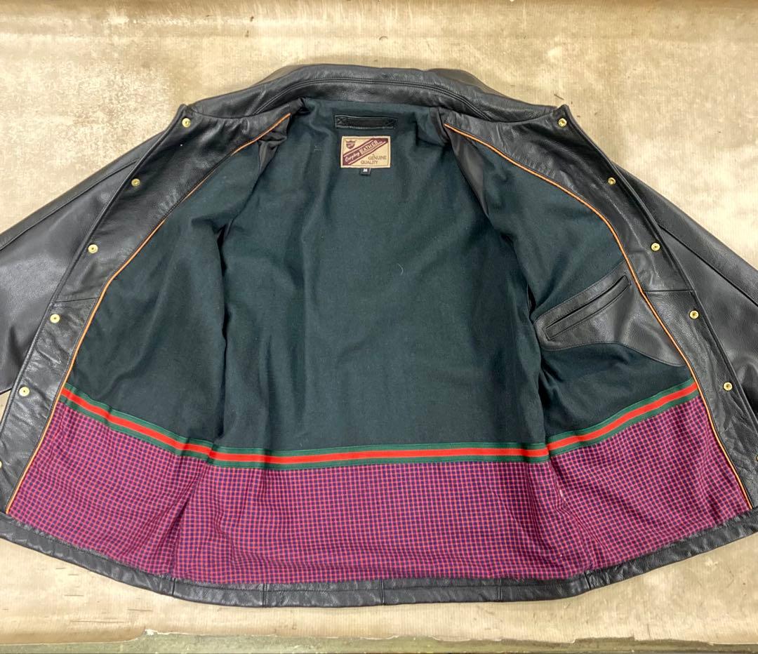 レザーコーチジャケット　M