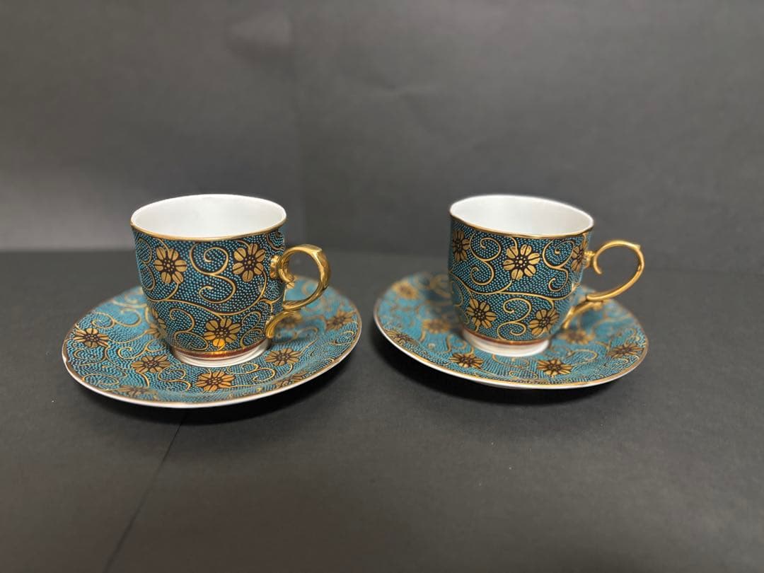 【九谷焼】酒器　蓋付茶器揃　カップ&ソーサー
