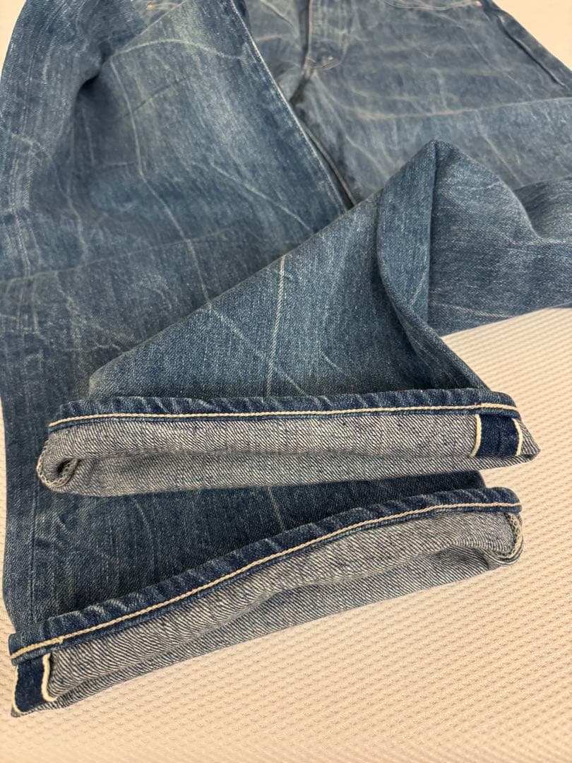 パンツ 23SS SELVEDGE FADED LIGHT DENIM PANTS 0