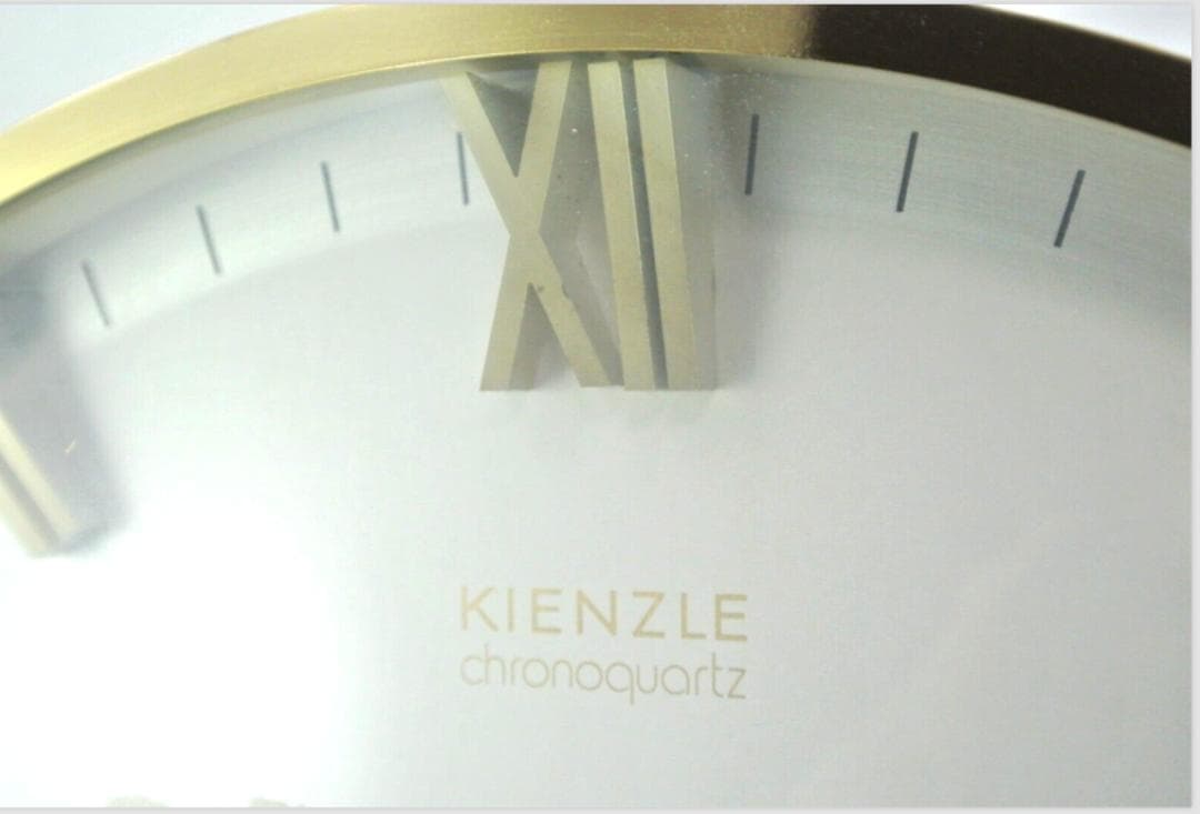 希少美品Kienzle ワールドタイム置時計 ビッグサイズゴールド未使用