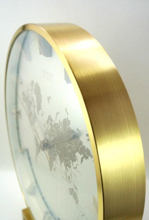 希少美品Kienzle ワールドタイム置時計 ビッグサイズゴールド未使用