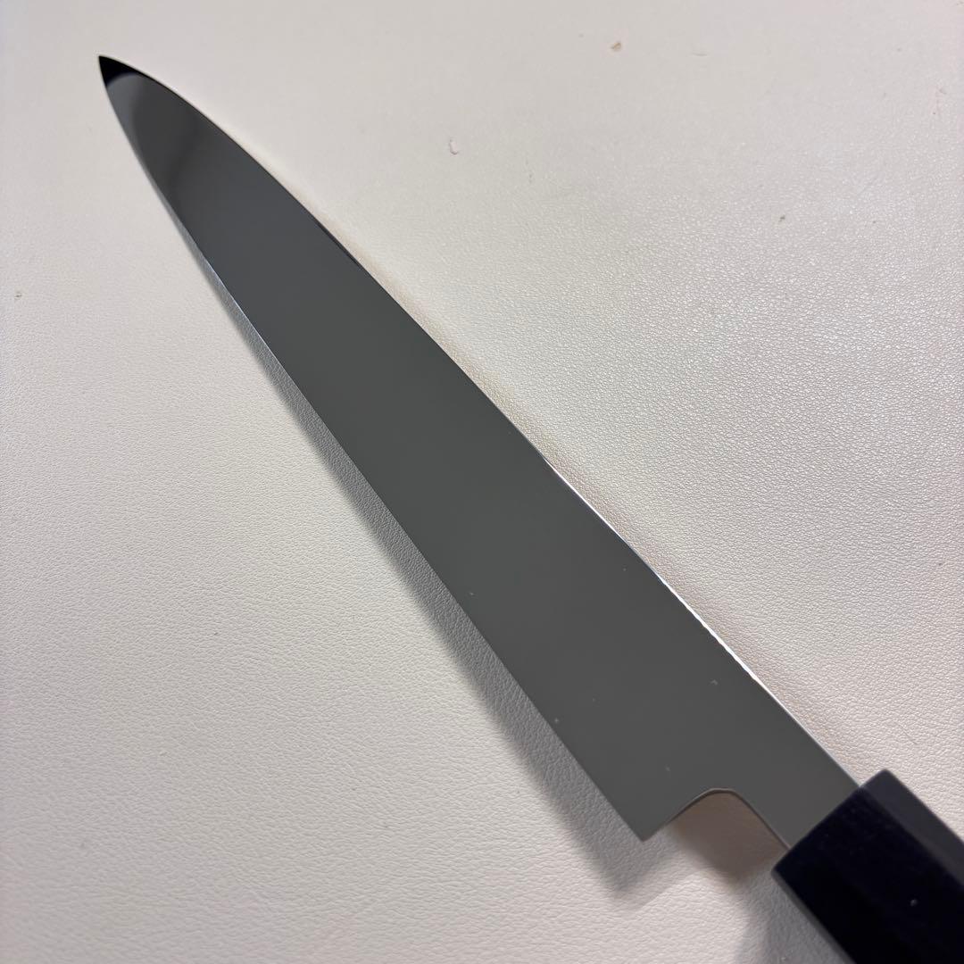270mm 柳刃包丁 鏡面　黒檀八角柄 刺身包丁 「全鋼」 '鞘付き