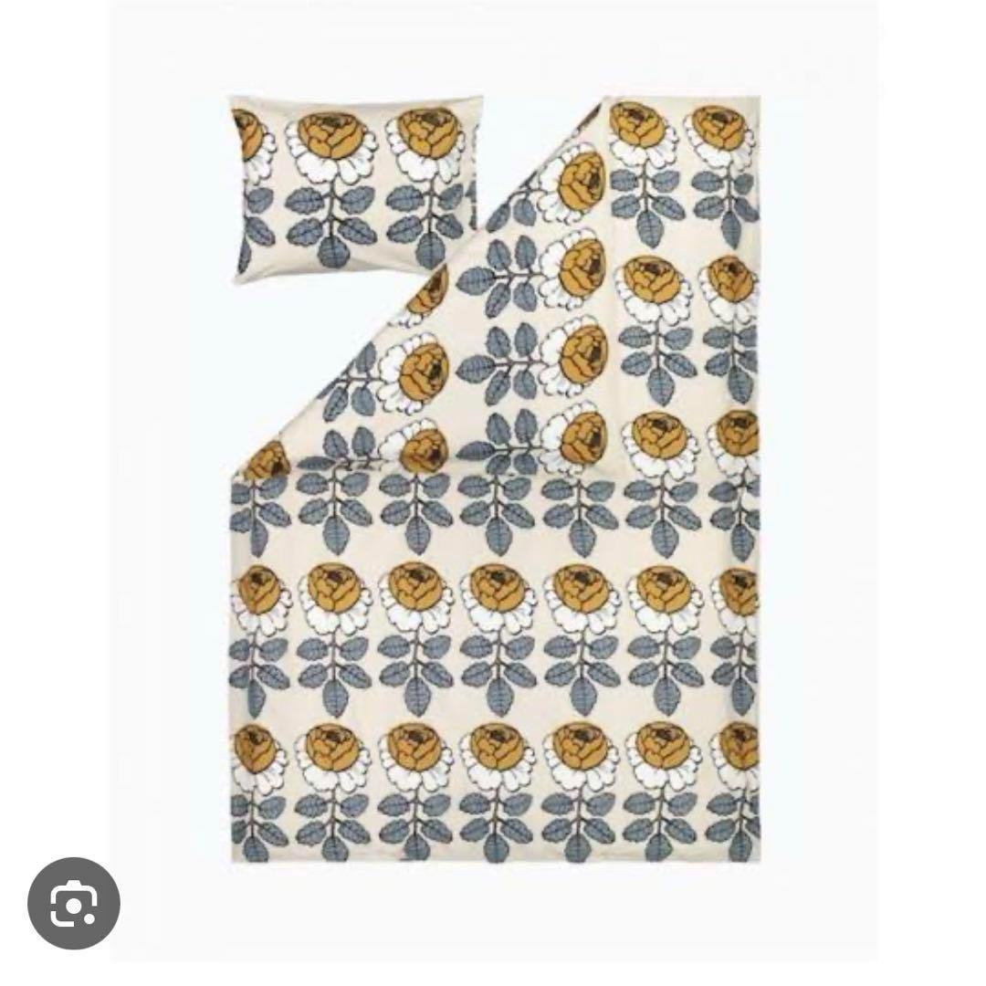 新品 正規品 marimekko 花柄 シングル 布団カバーと枕カバー