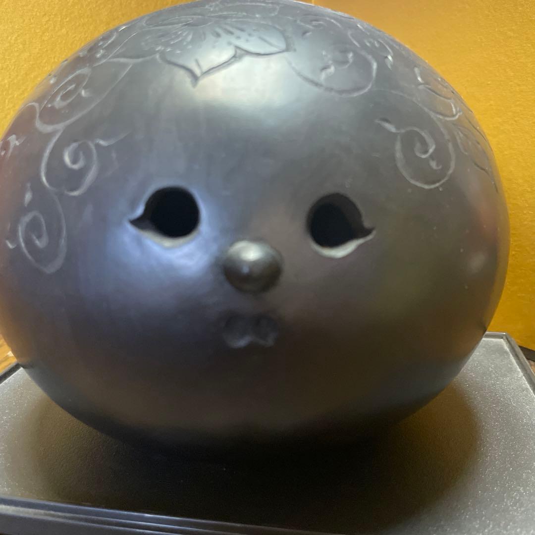 黒陶　お雛様　置物
